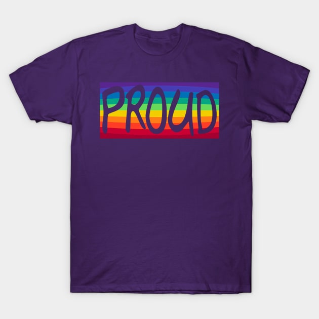 Gay and Proud T-Shirt by candhdesigns